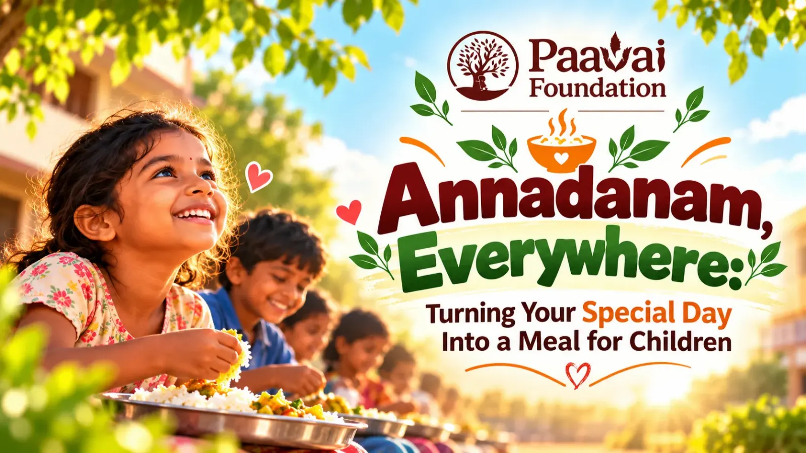 Annadanam, Everywhere: Turning Your Special Day Into a Meal for Children