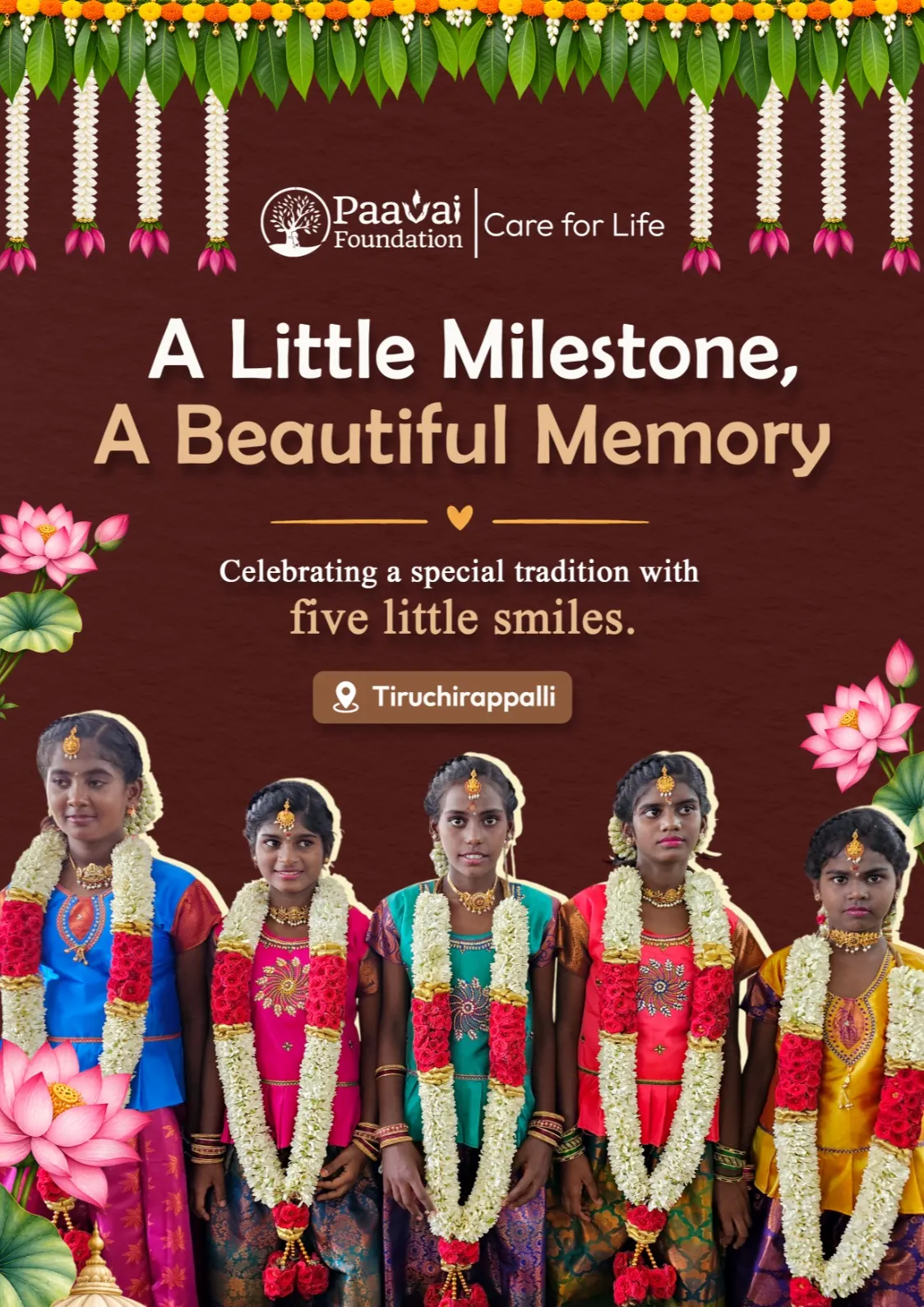 Ear-Piercing Ceremony | Paavai Foundation | Tiruchirappalli